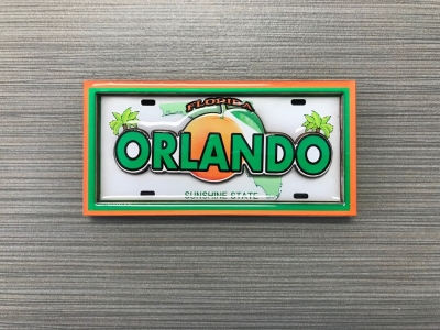 1701 - Orlando License Plate Magnet