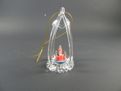 Castle Glass Ornament