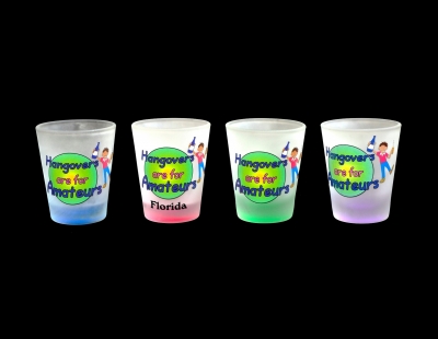 1161 - Frosted Neon Funny Shot Glass (Assorted Colors)