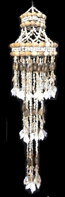 C-208 Shell Chandelier - Brown Olive