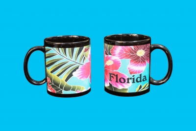 1788 - Coffee Mug 11 oz. - Hibiscus Design