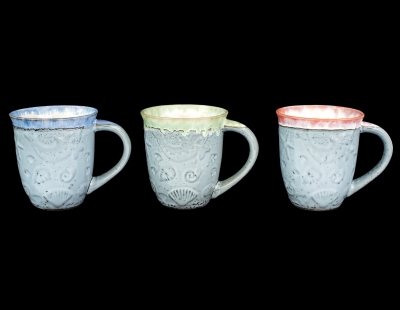 1868 - Fossil Design Glazed Mug 20 oz.